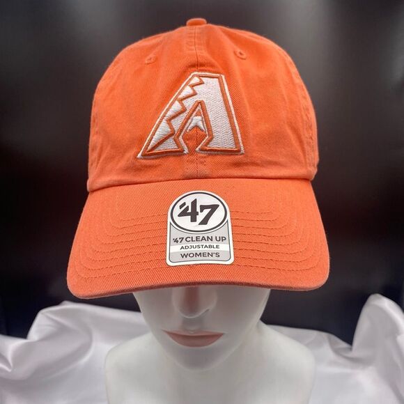 Orange and White Adjustable Hat - Picture 1 of 8